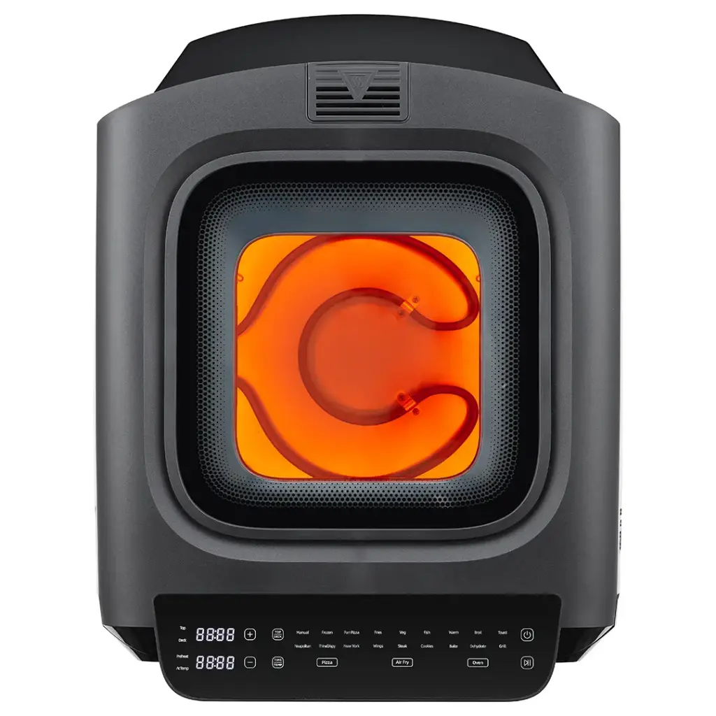 Porodo Lifestyle Crisp Cook 3-In-1 Air Fryer, Pizza, Oven - Black