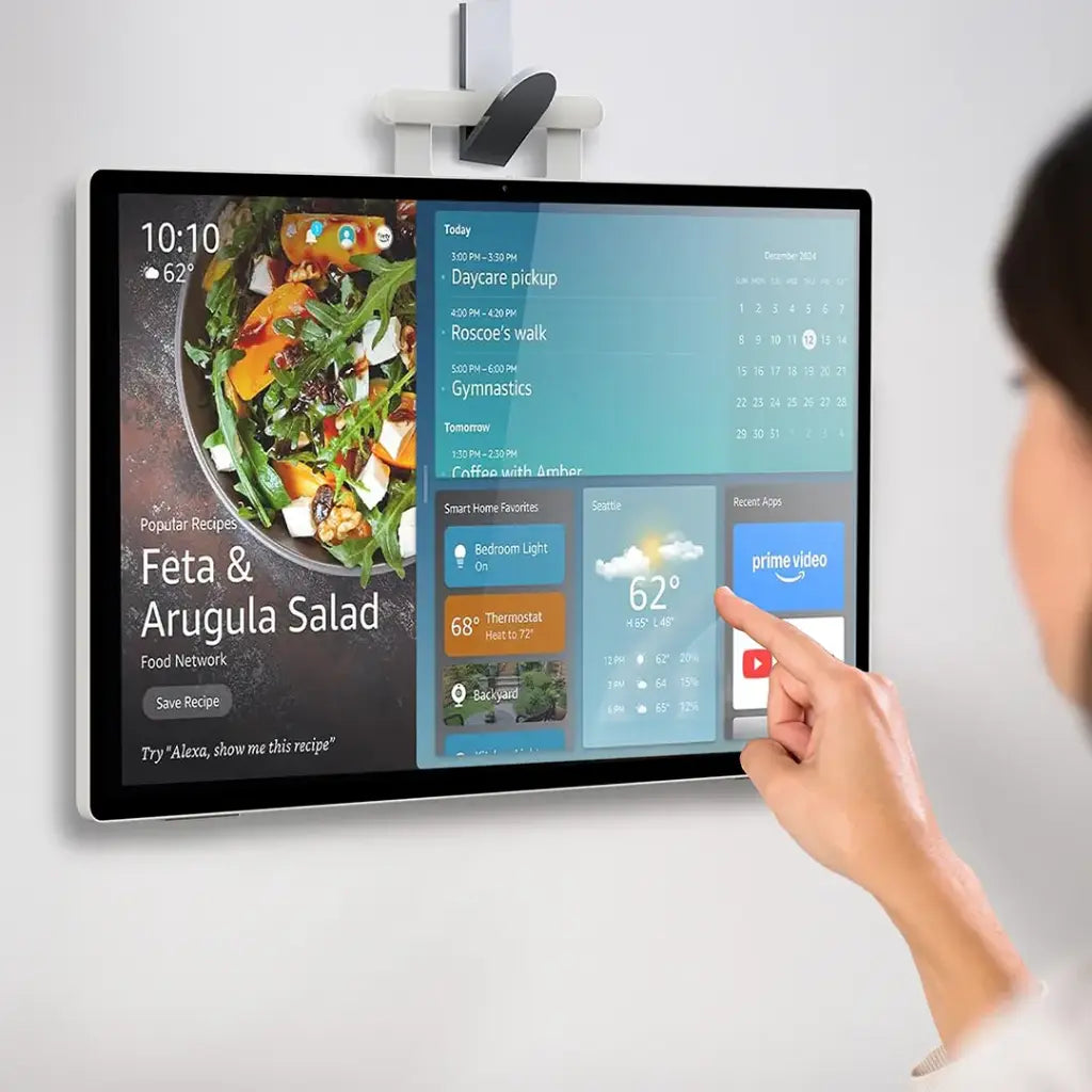 Porodo Naspanora Portable Smart Tablet with Stereo Speakers & 10-Point Touch - White