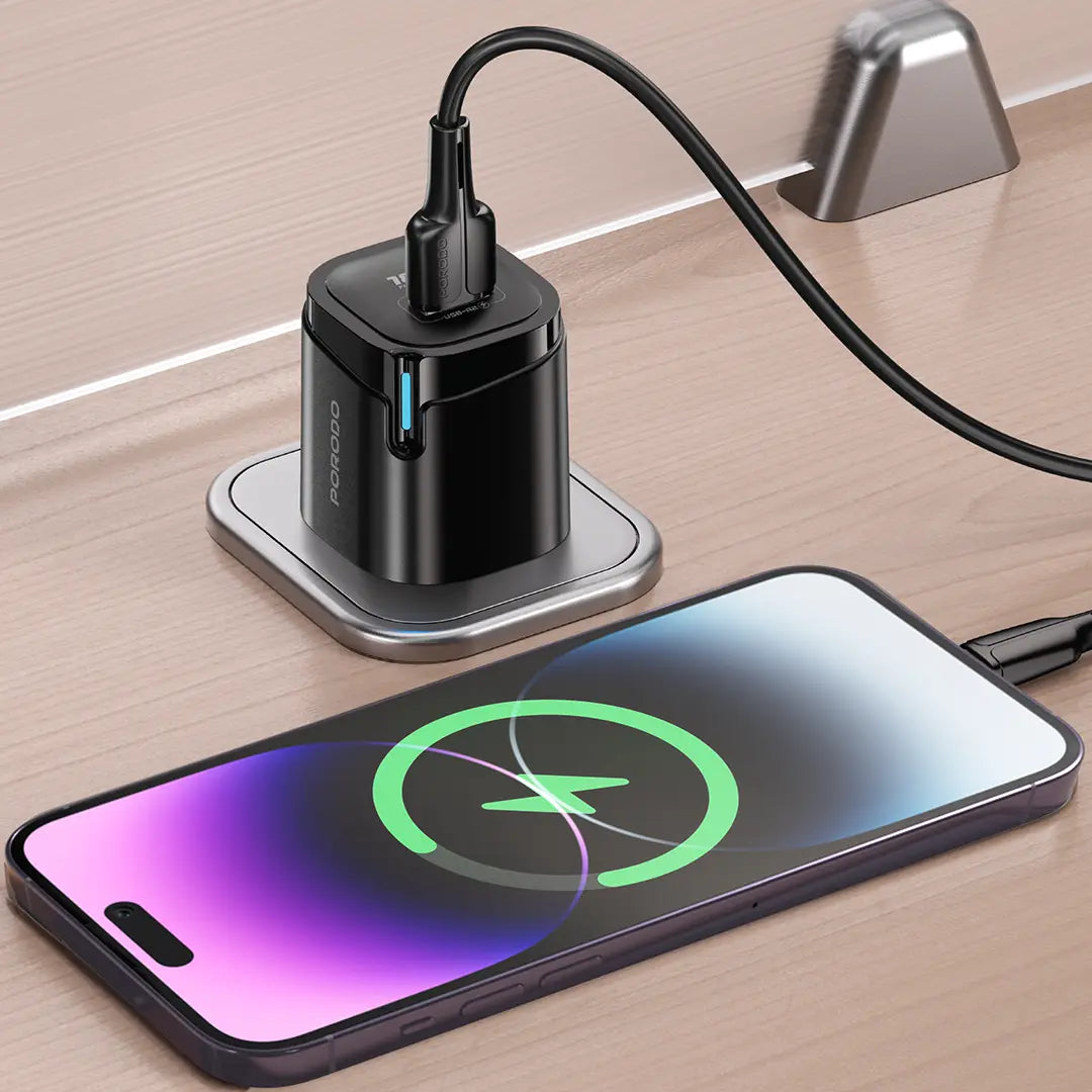 Porodo Tekto USB-A Wall Adapter - Black