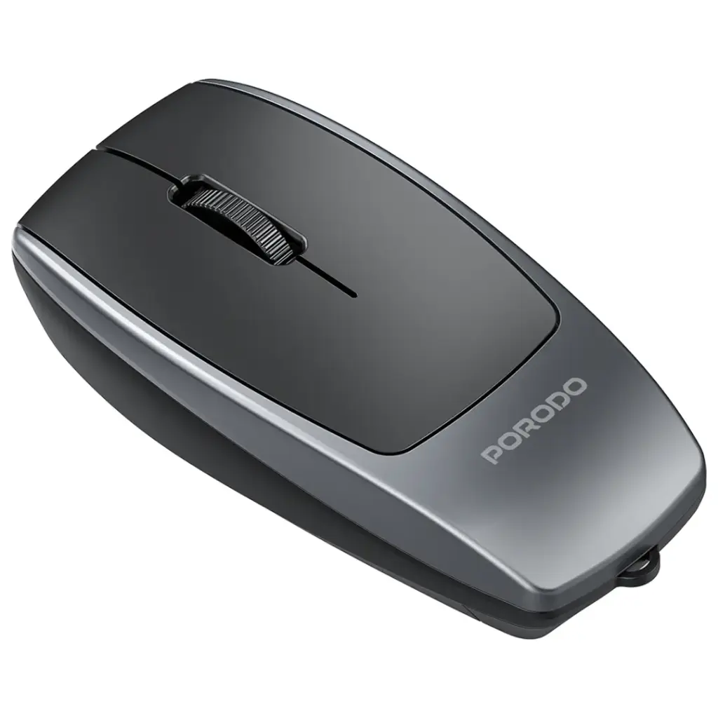 Porodo 1600DPI Wireless Mouse with Card Reader
