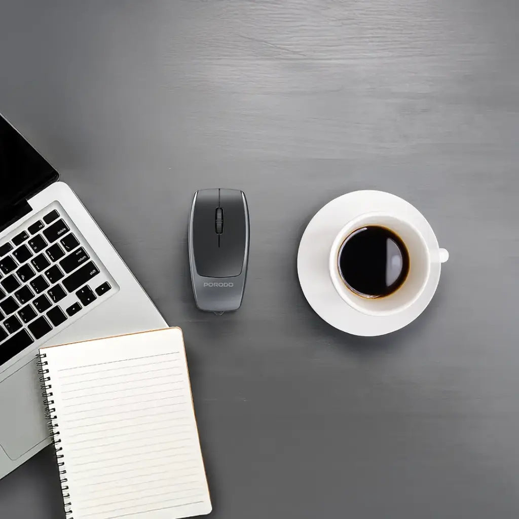Porodo 1600DPI Wireless Mouse with Card Reader