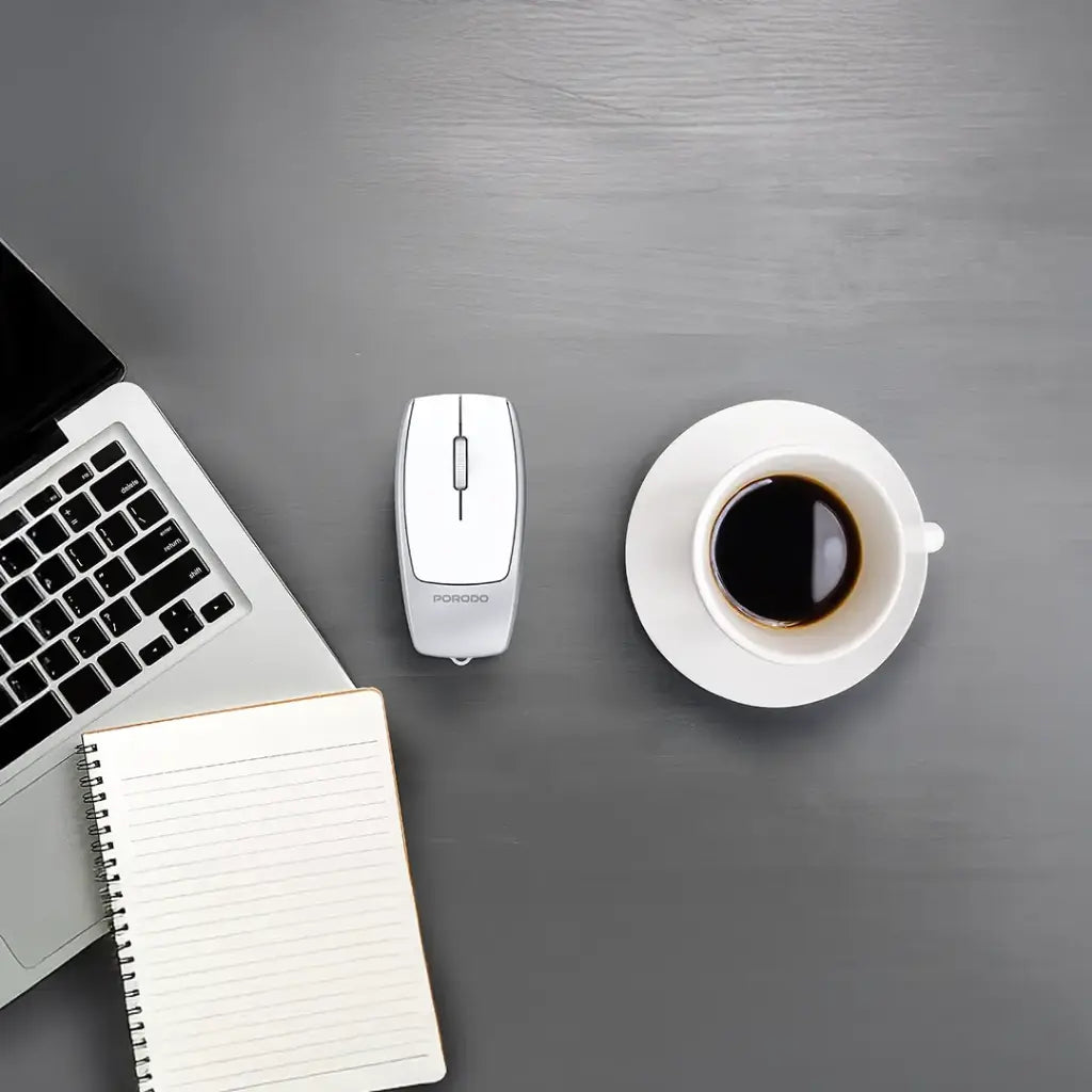 Porodo 1600DPI Wireless Mouse with Card Reader