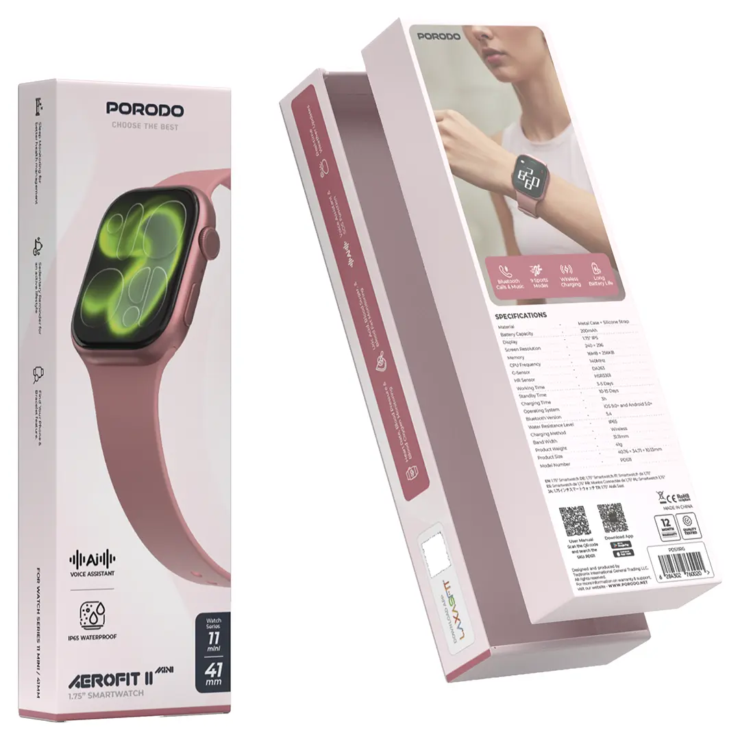 Porodo AeroFit II 1.75" Smartwatch