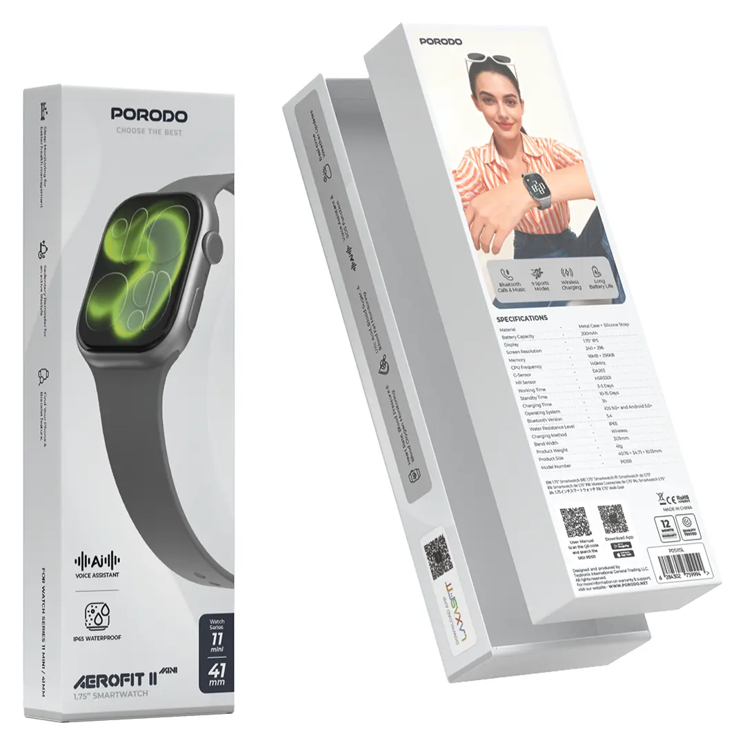 Porodo AeroFit II 1.75" Smartwatch