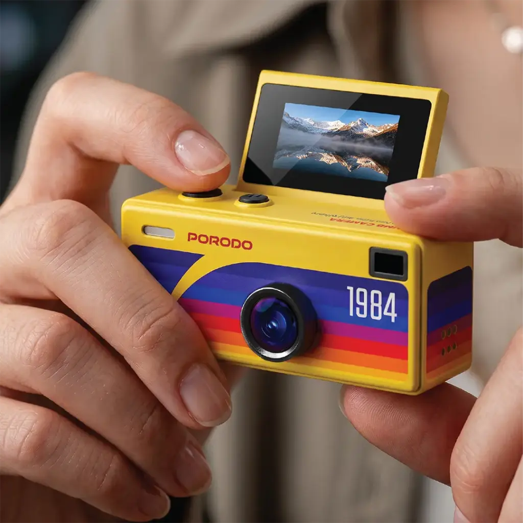 Porodo Lifestyle Memo Thumb-Sized Digital Camera with TF Card Support