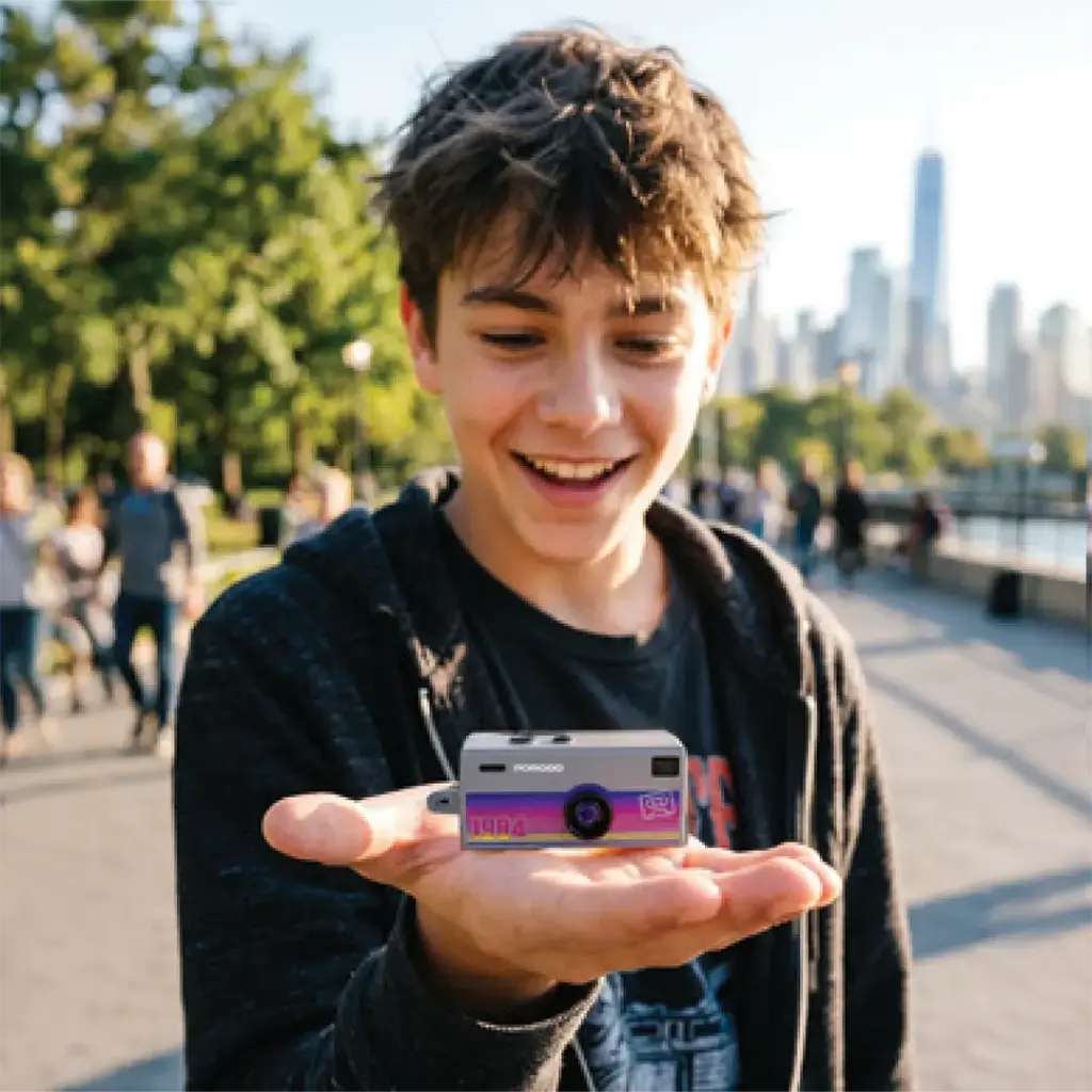 Porodo Lifestyle Memo Thumb-Sized Digital Camera with TF Card Support