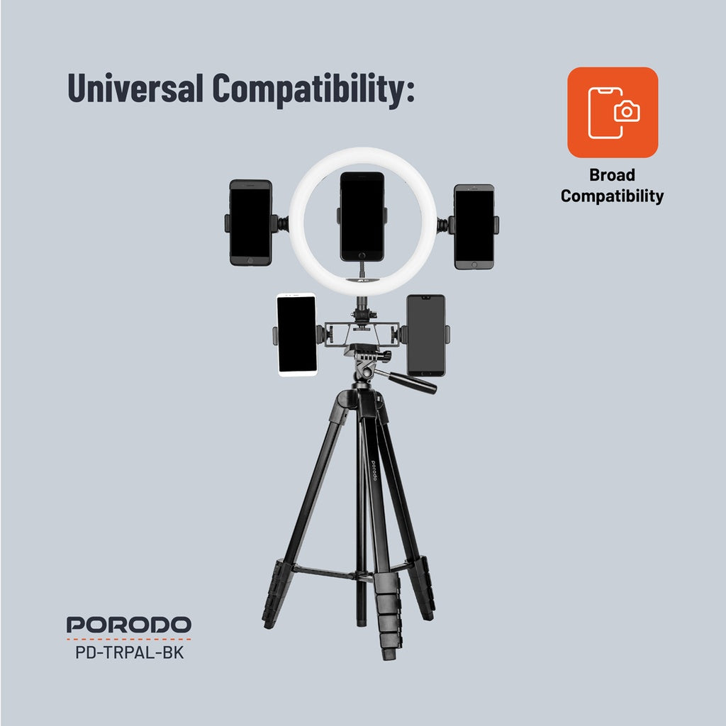 Porodo Professional Gimbal Tripod - Black (1).jpg