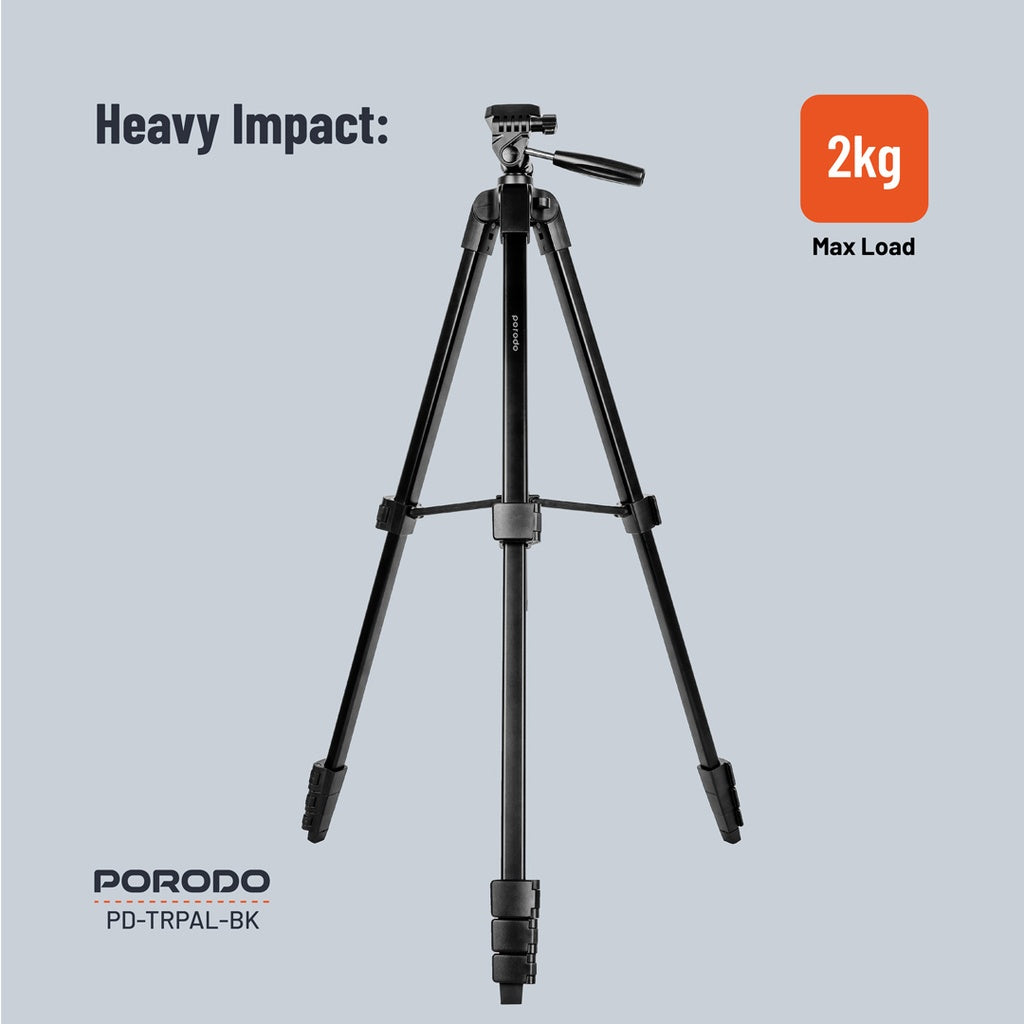 Porodo Professional Gimbal Tripod - Black (2).jpg