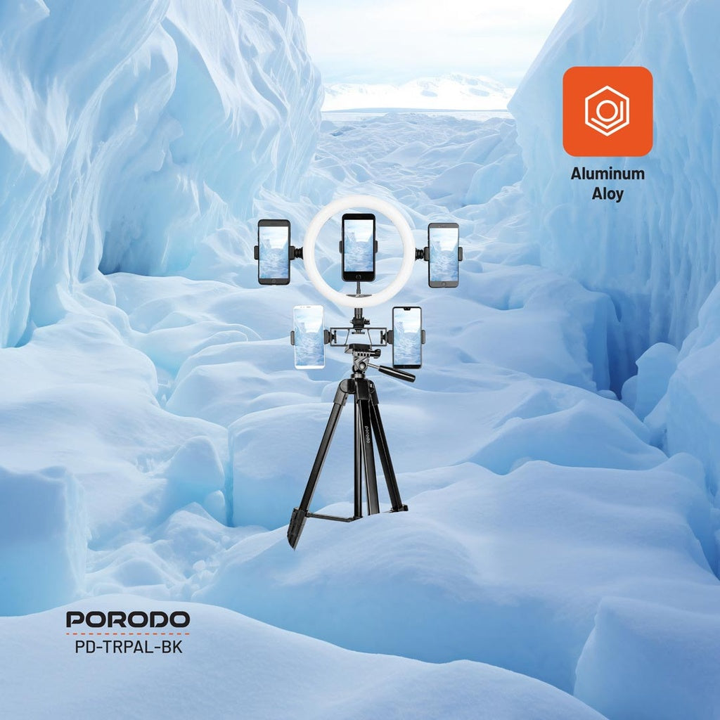 Porodo Professional Gimbal Tripod - Black (3).jpg