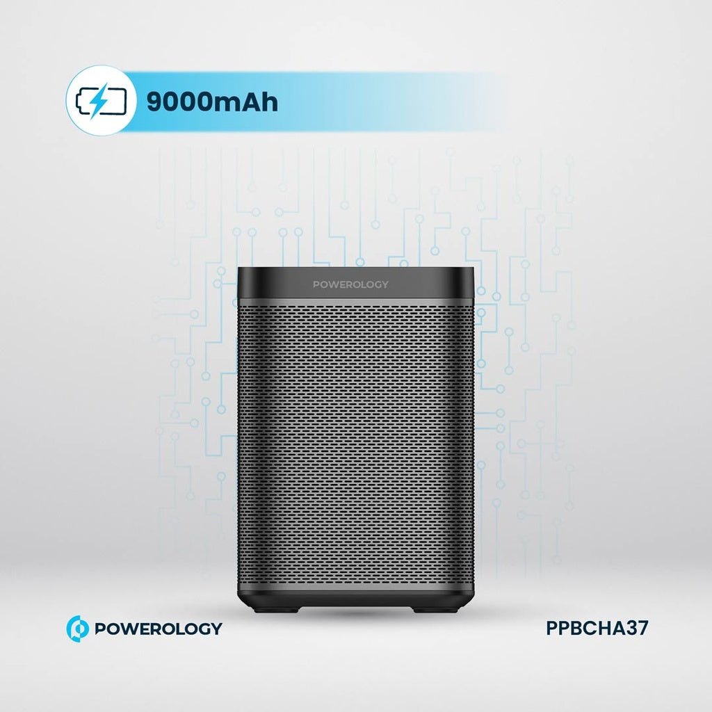 Powerology 300W Portable Generator Integrated Hi-Fi Sound System - Black