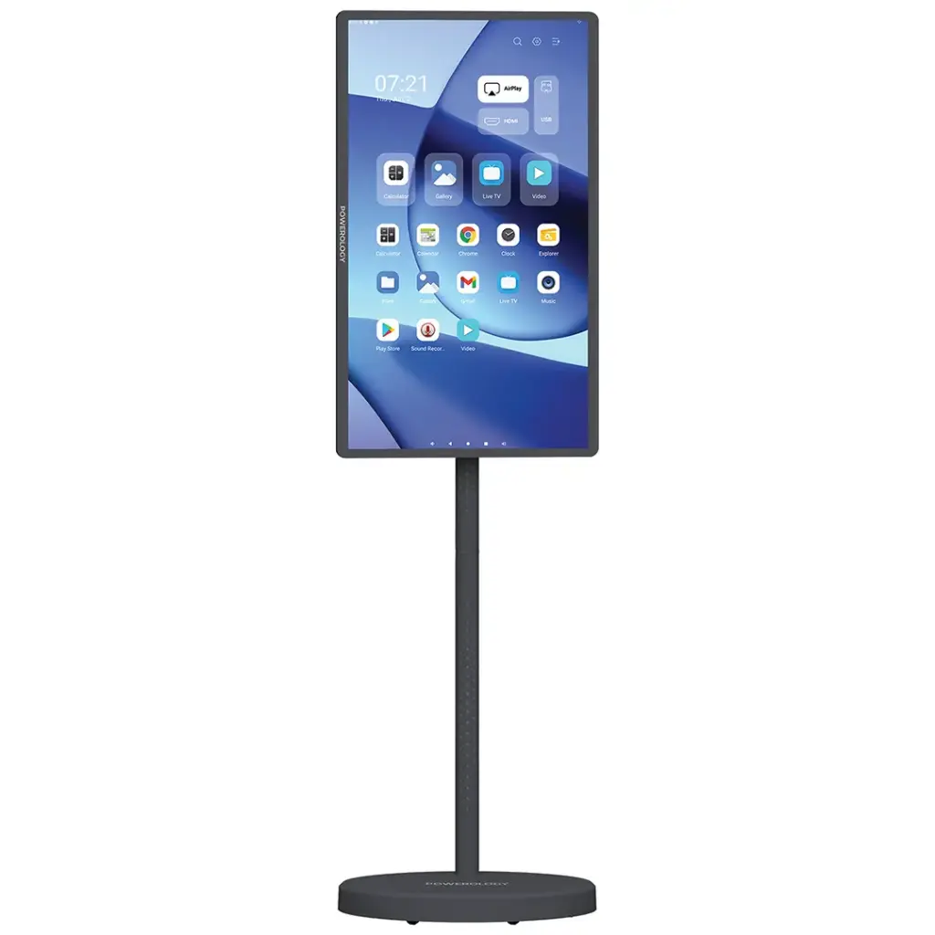 Powerology Banf 32" Portable Smart Monitor - Gray