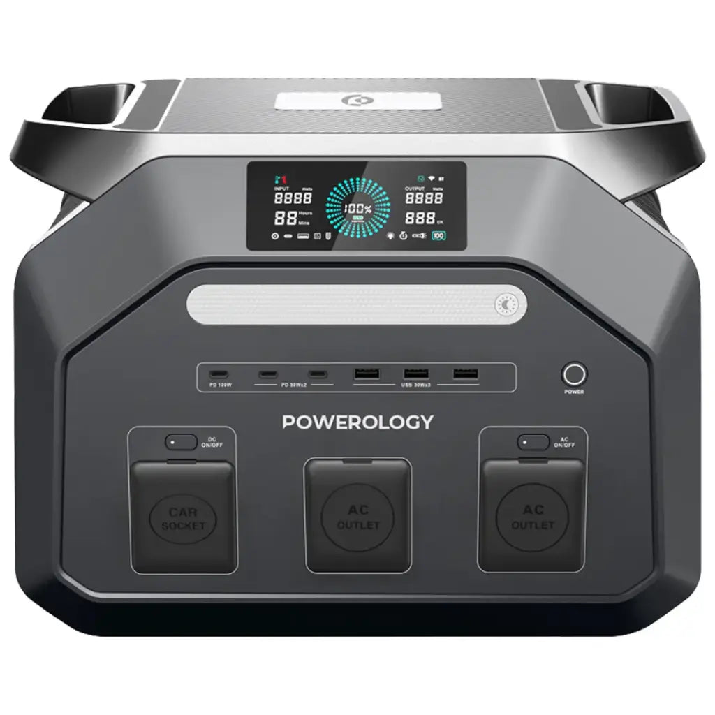 Powerology Dynamic1800 Portable Power Station 1800W - Black