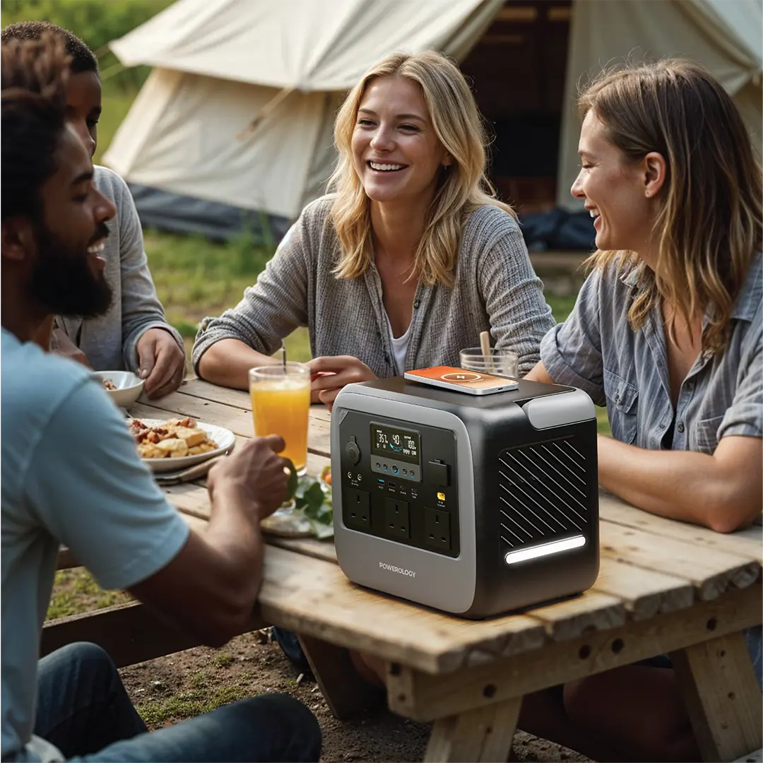 Powerology Pater III Portable Power Station 1200W - Gray