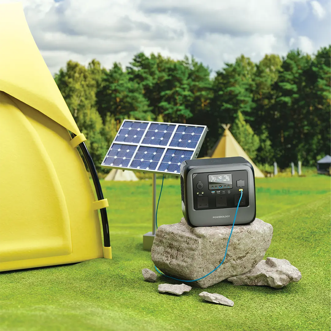 Powerology Pater III Portable Power Station 1200W - Gray