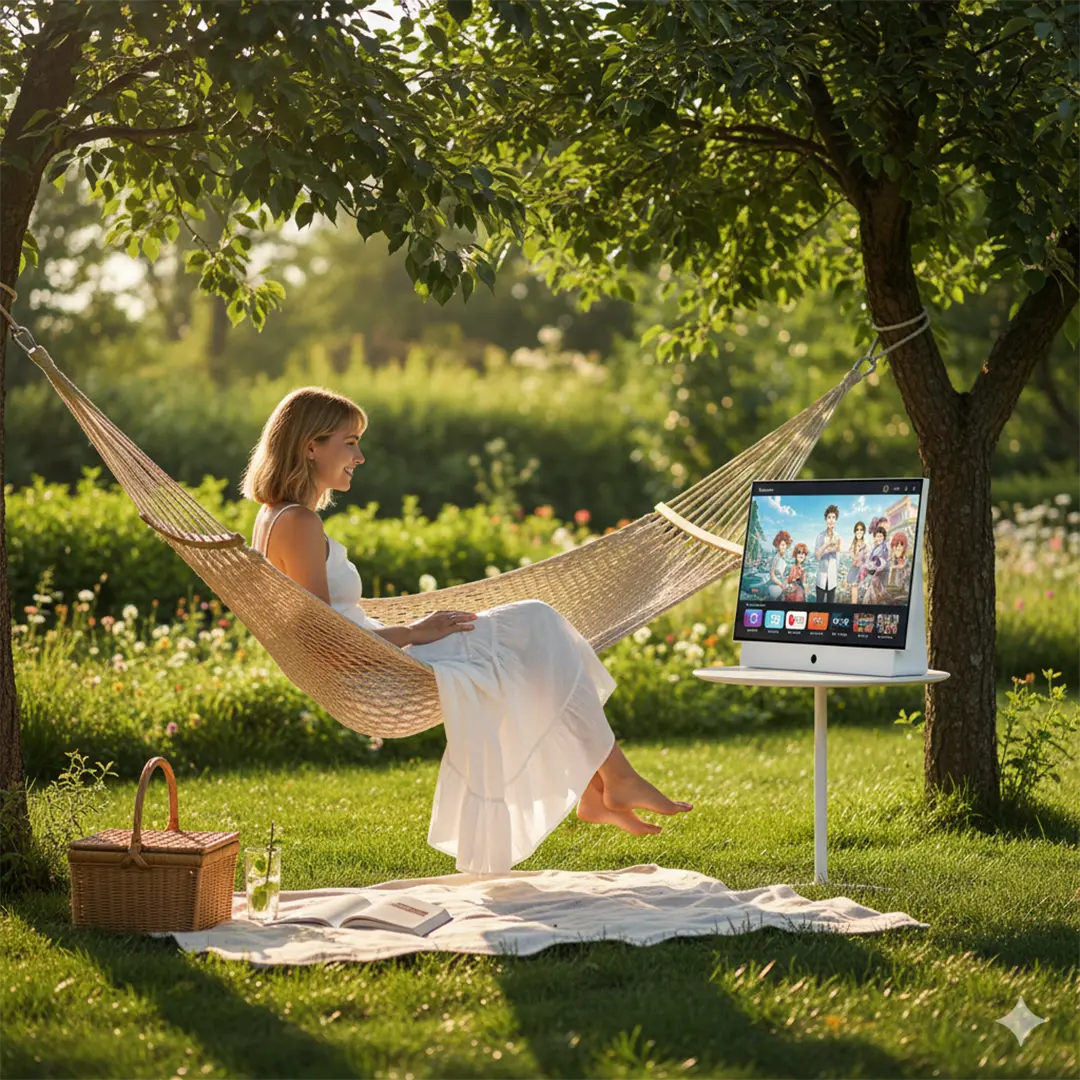 Powerology Portable FHD Smart TV - White