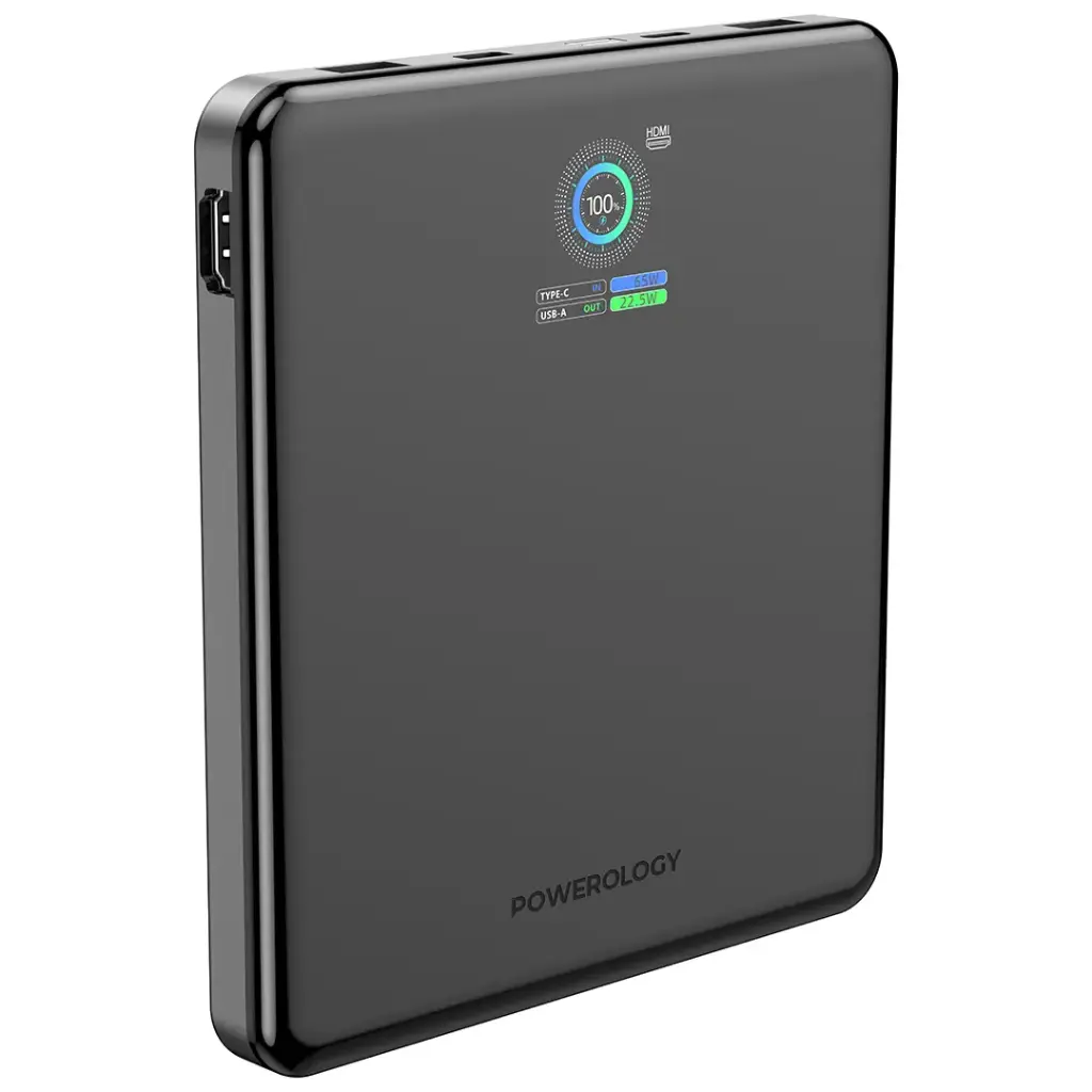 Powerology VoltStream 20000mAh Power Bank - Black