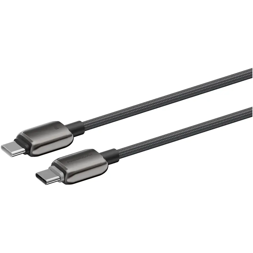 Powerology Zinco Series USB-C to USB-C - Dark Gray