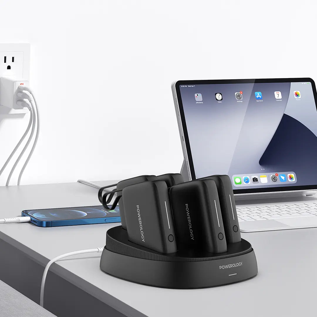 Powerology × 5 10000mAh Power Bank Station