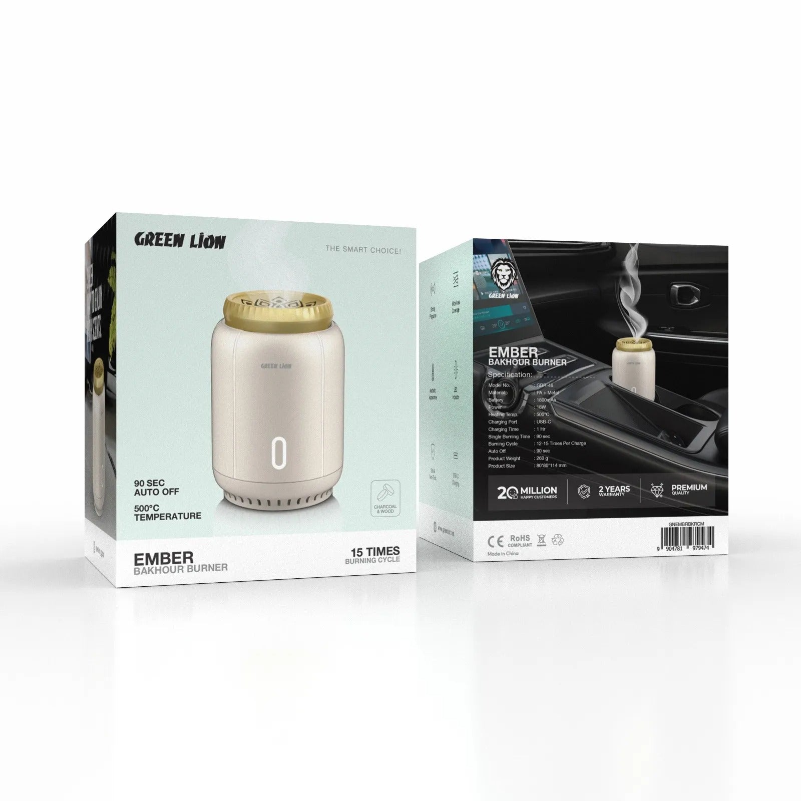 Green Lion Ember Bakhour Burner