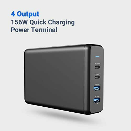 Powerology 4-Port Quick Charging Power Terminal 156W Uk - Black - Phonology