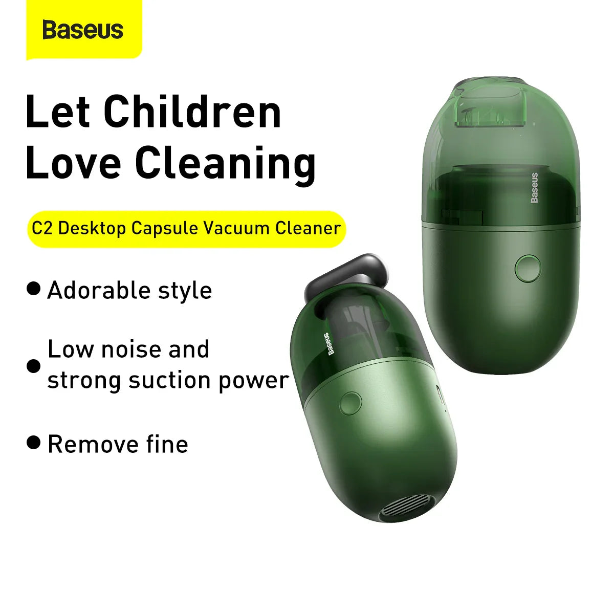 BASEUS C2 Desktop Capsule Vacuum Cleaner - Phonology