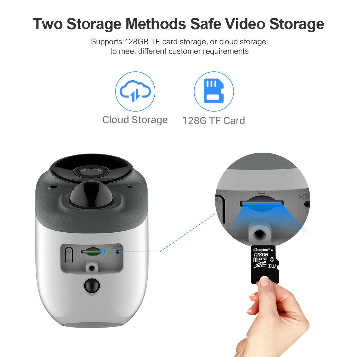 ESCAM 1080P FULL HD AI RECOGNITION RECHARGEABLE BATTERY PIR ALARM CLOUD STORAGE WIFI CAMERA - Phonology