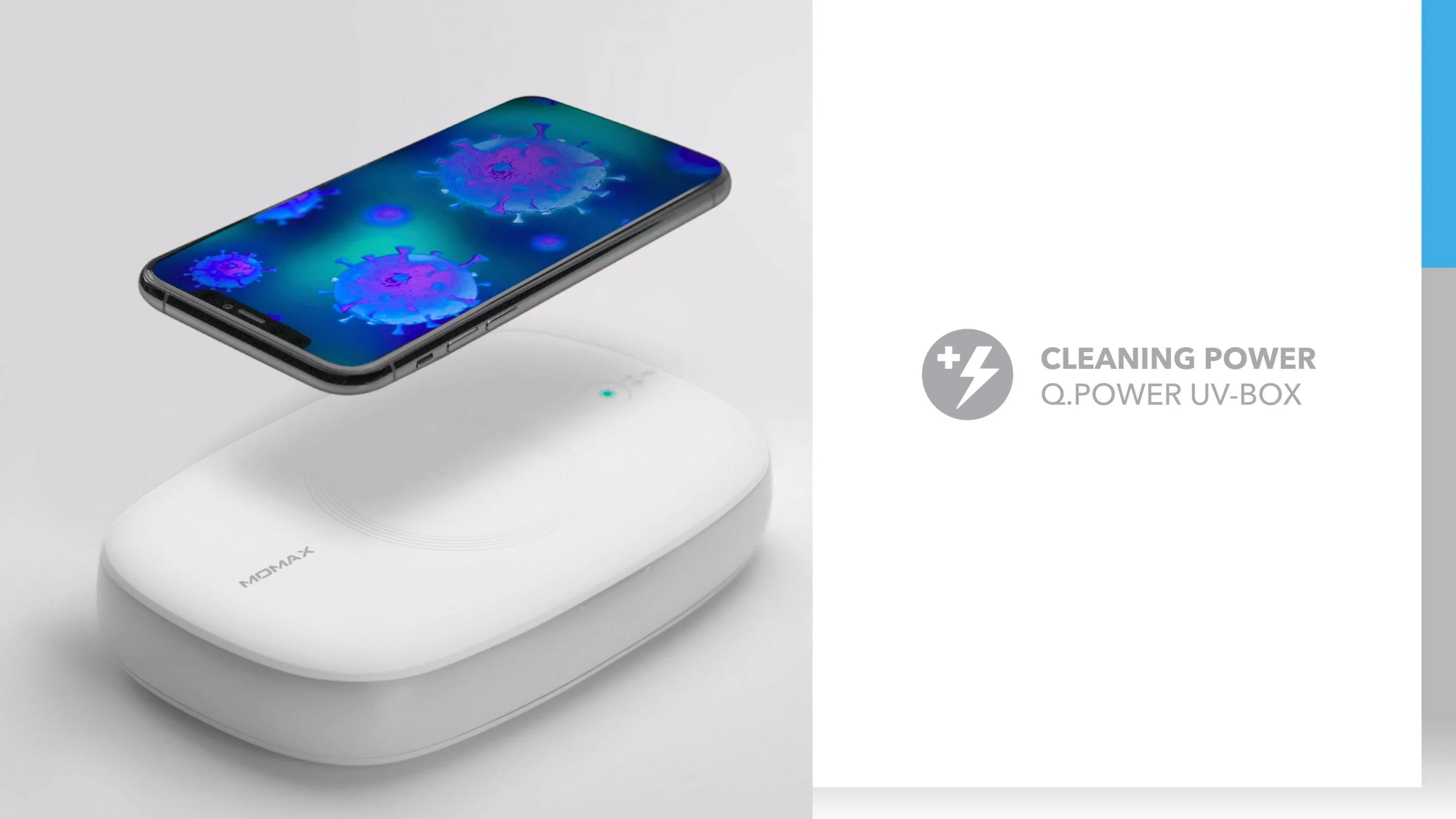 Momax Q.Power UV-Box UV Sanitizing Box with Wireless Charging - Phonology