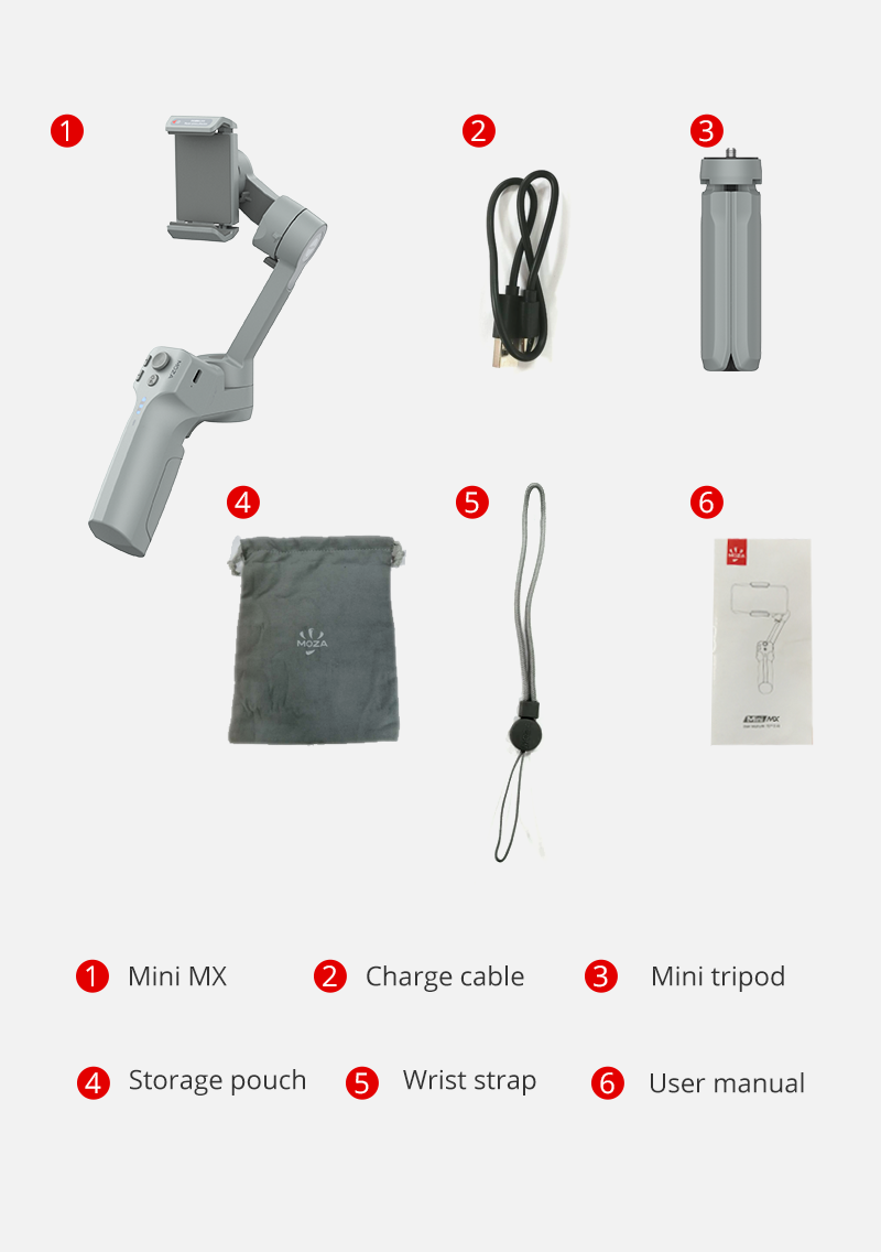 MOZA Mini MX Foldable SmartPhone Gimbal - Phonology